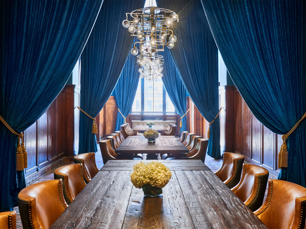 Private dining room area