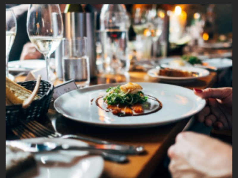 Dinner plate on table