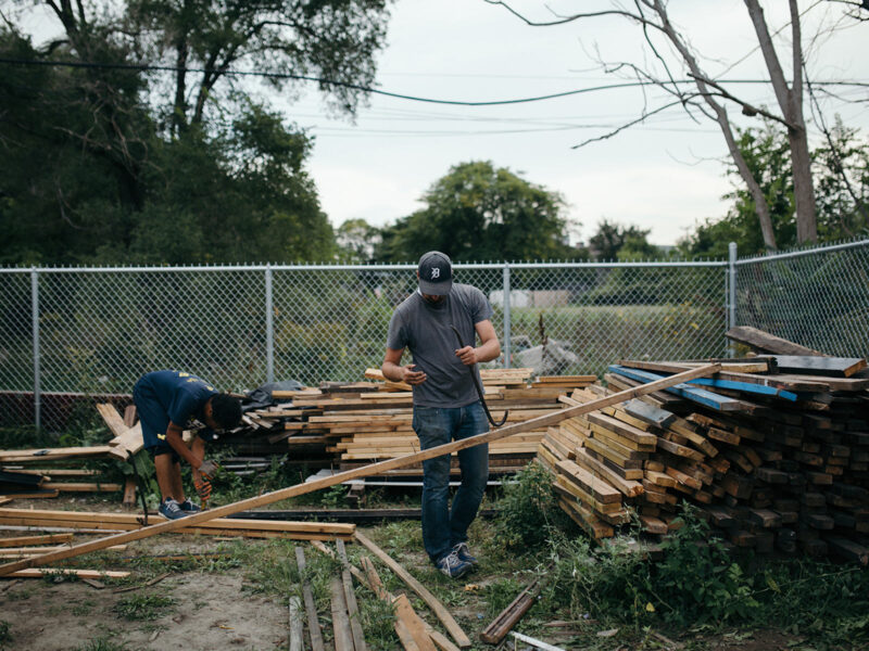 Men working with wood