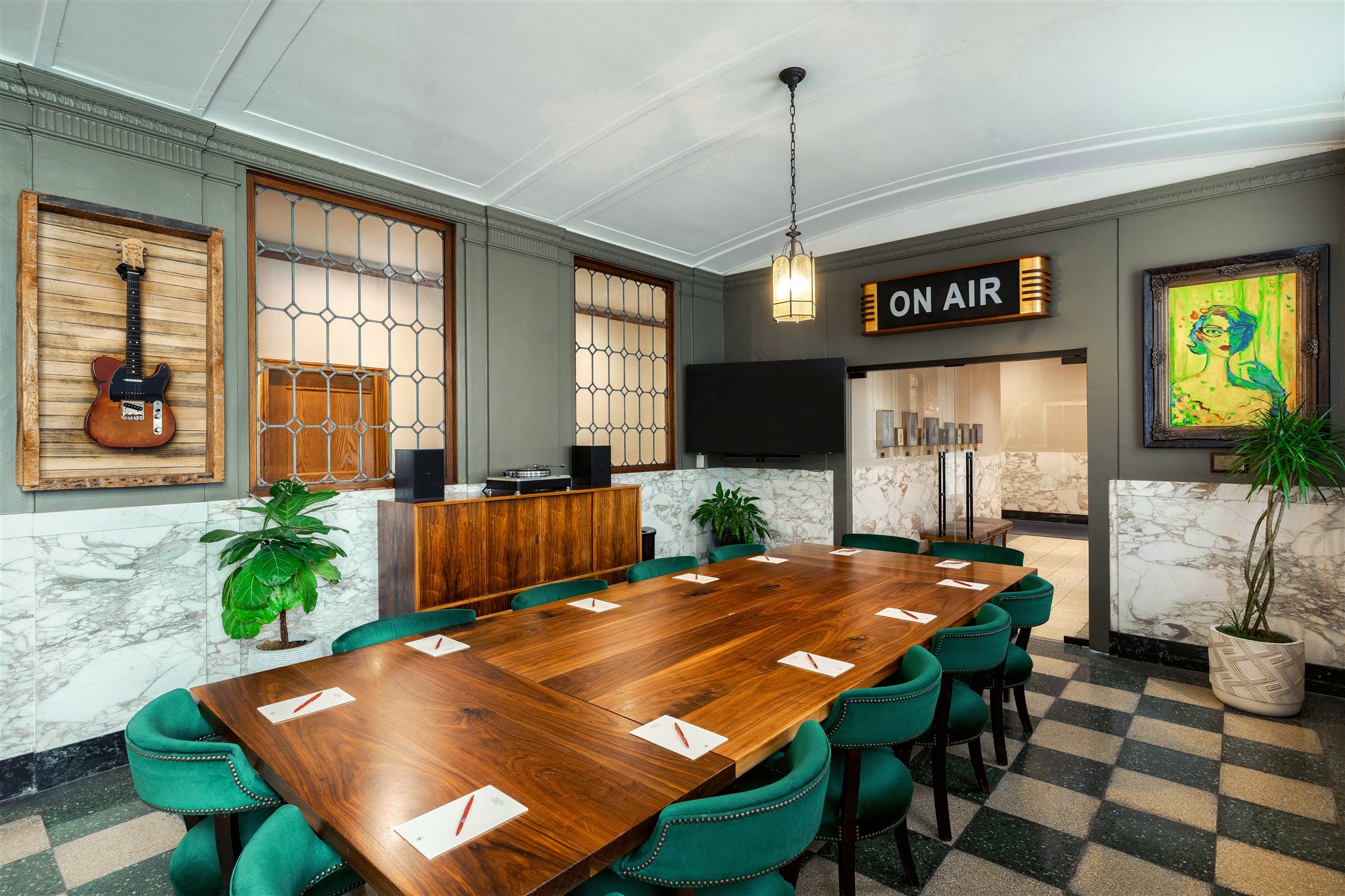 Business meeting room in Detroit