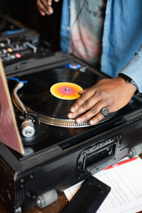 Dj Spinning Records