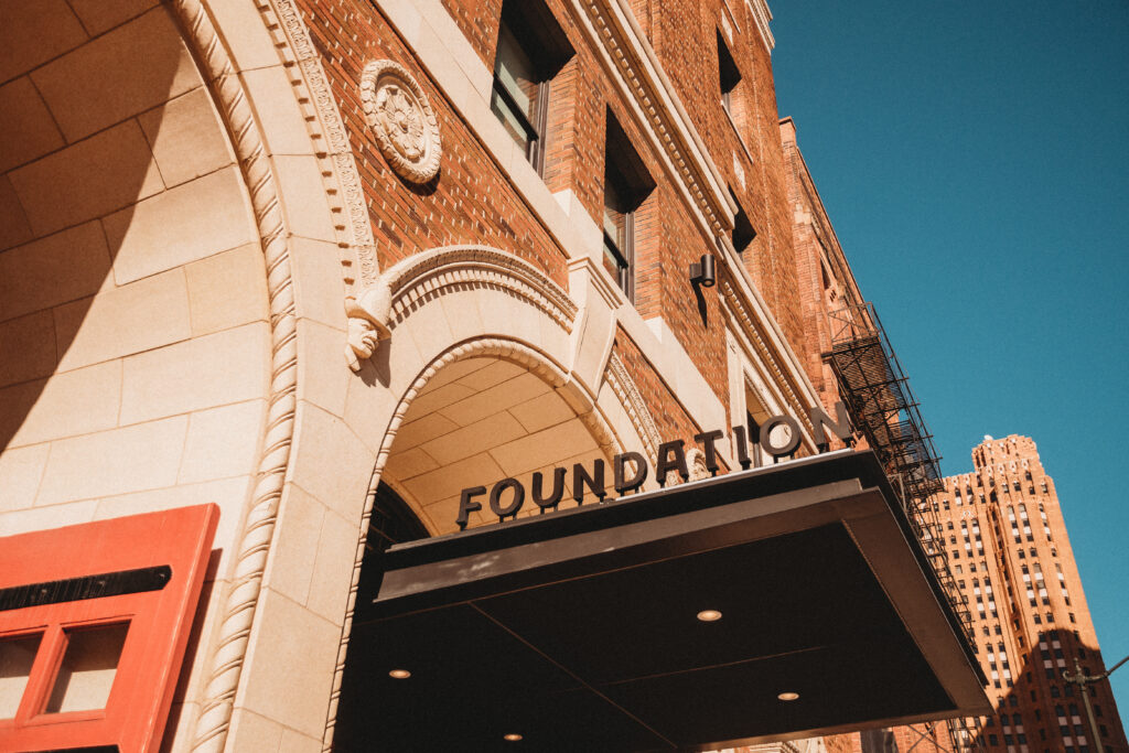 exterior of the detroit foundation hotel